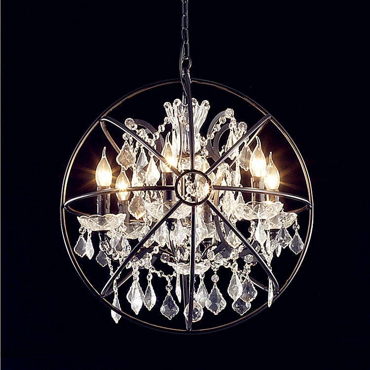 ORB Chandelier & LED Bar Light for Farmhouse Kitchen & Loft Decor