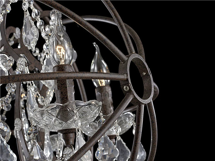 ORB Chandelier & LED Bar Light for Farmhouse Kitchen & Loft Decor
