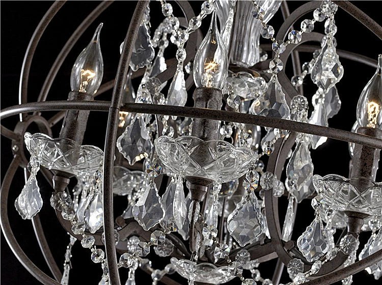 ORB Chandelier & LED Bar Light for Farmhouse Kitchen & Loft Decor
