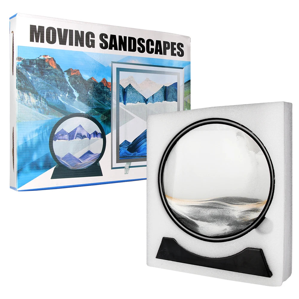 Enchanting Moving Sand Art: 3D Hourglass Deep Sea Sandscape for Stunning Home Decor!
