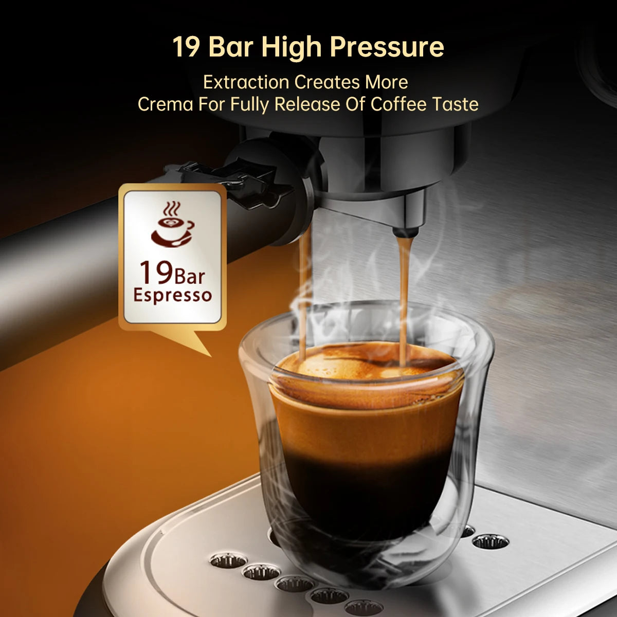Semi Automatic Super Slim Coffee Maker