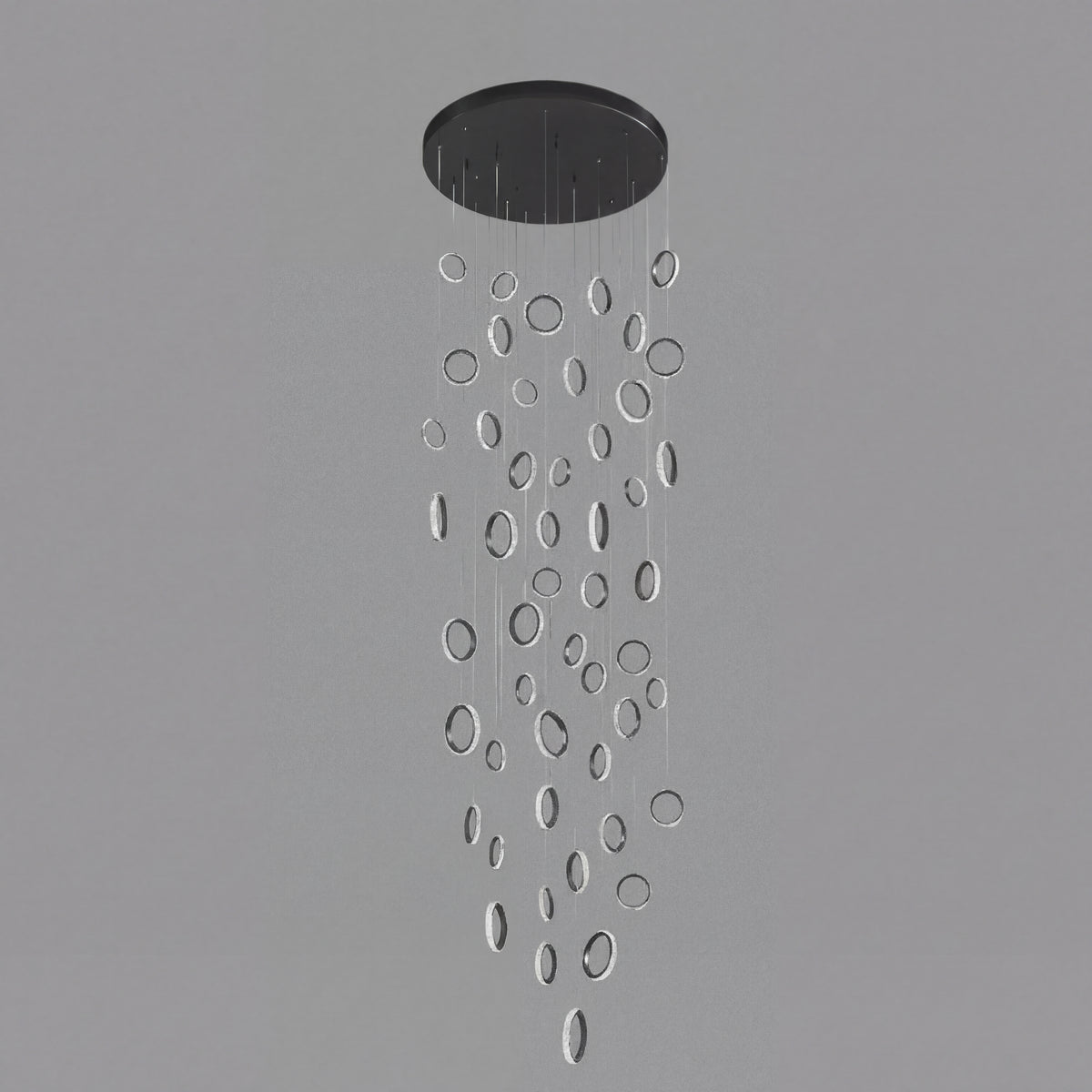 Luxury Chic Circular Pendant Lamp for Staircase