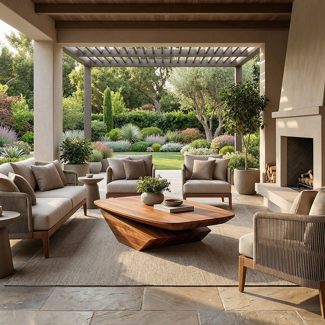 Minimalist Designer Unique Wood Coffee Table for Trendy Interiors