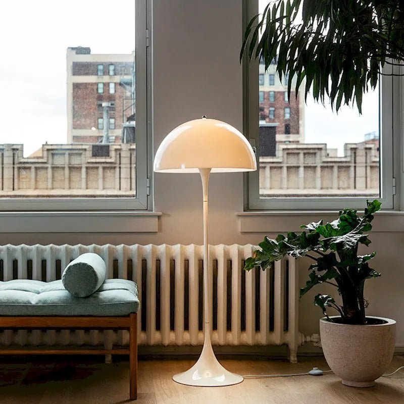 Luxury Cream Style Floor LED Lamp For Bedrooms & Living Rooms