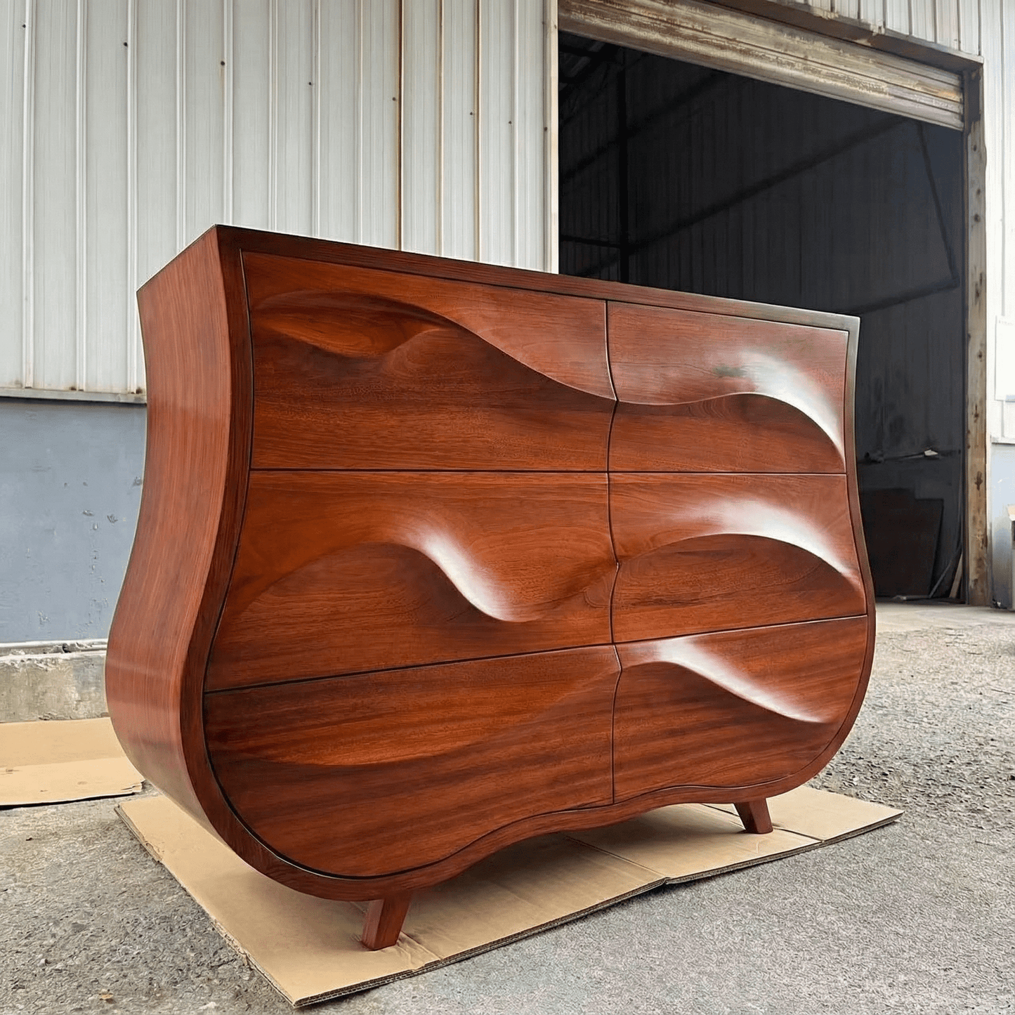 Premium Black Walnut Sideboard Nordic Design Table Perfect for Living Rooms & Dining Spaces