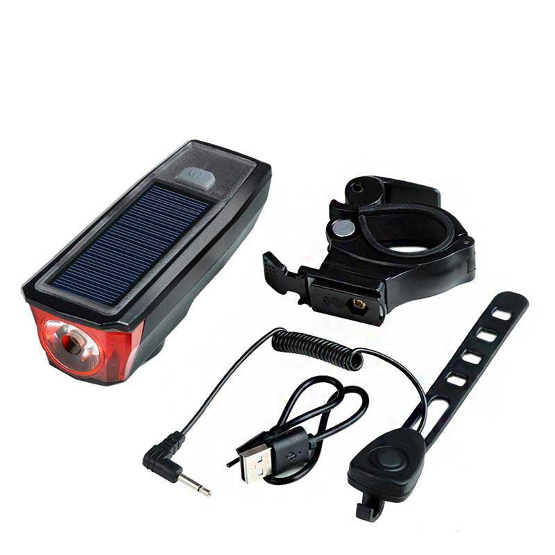 Multi Function Solar Power Bike Light
