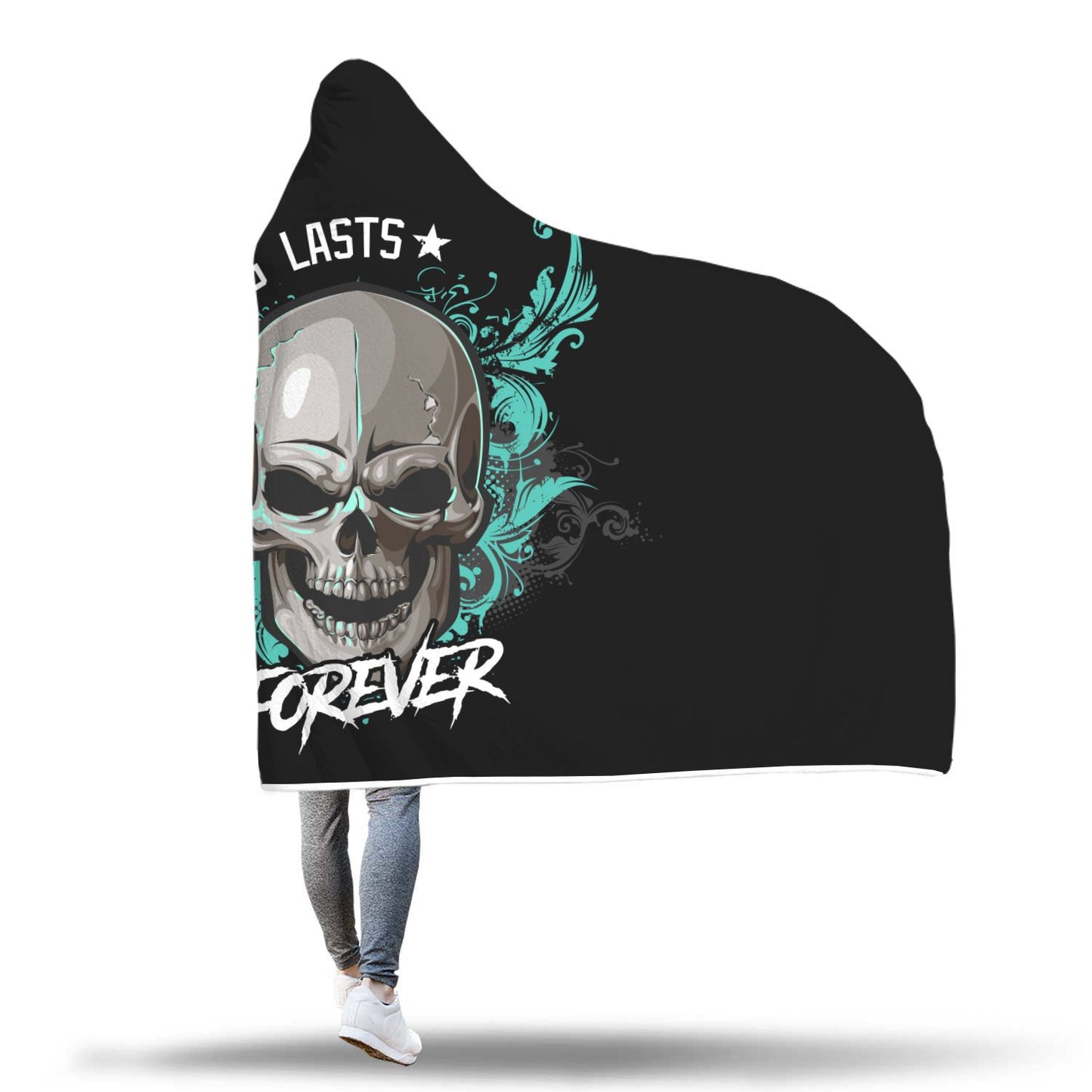 Nothing Lasts Forever Hooded Blanket - Perfenq