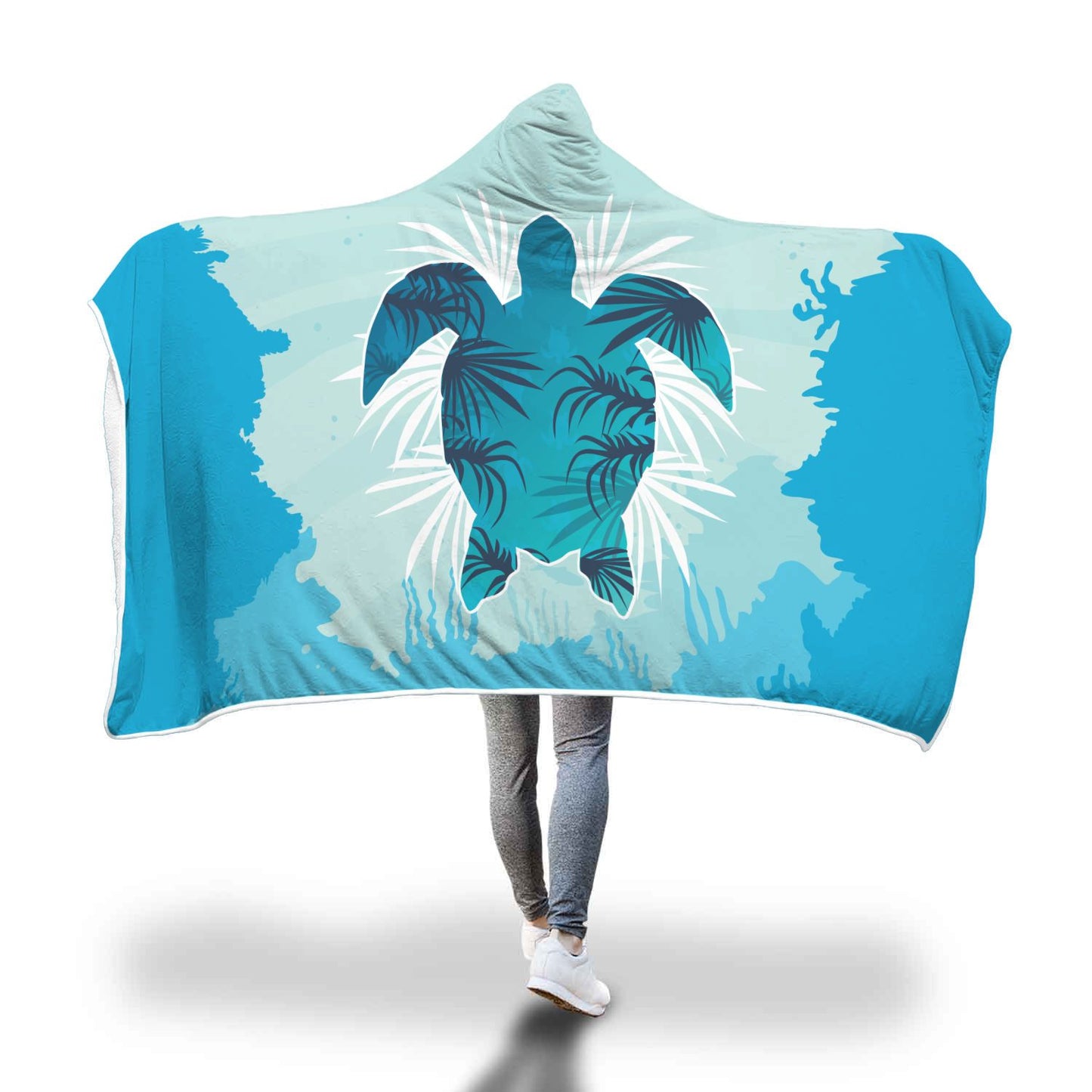 Sea Turtle Hooded Blanket - Perfenq