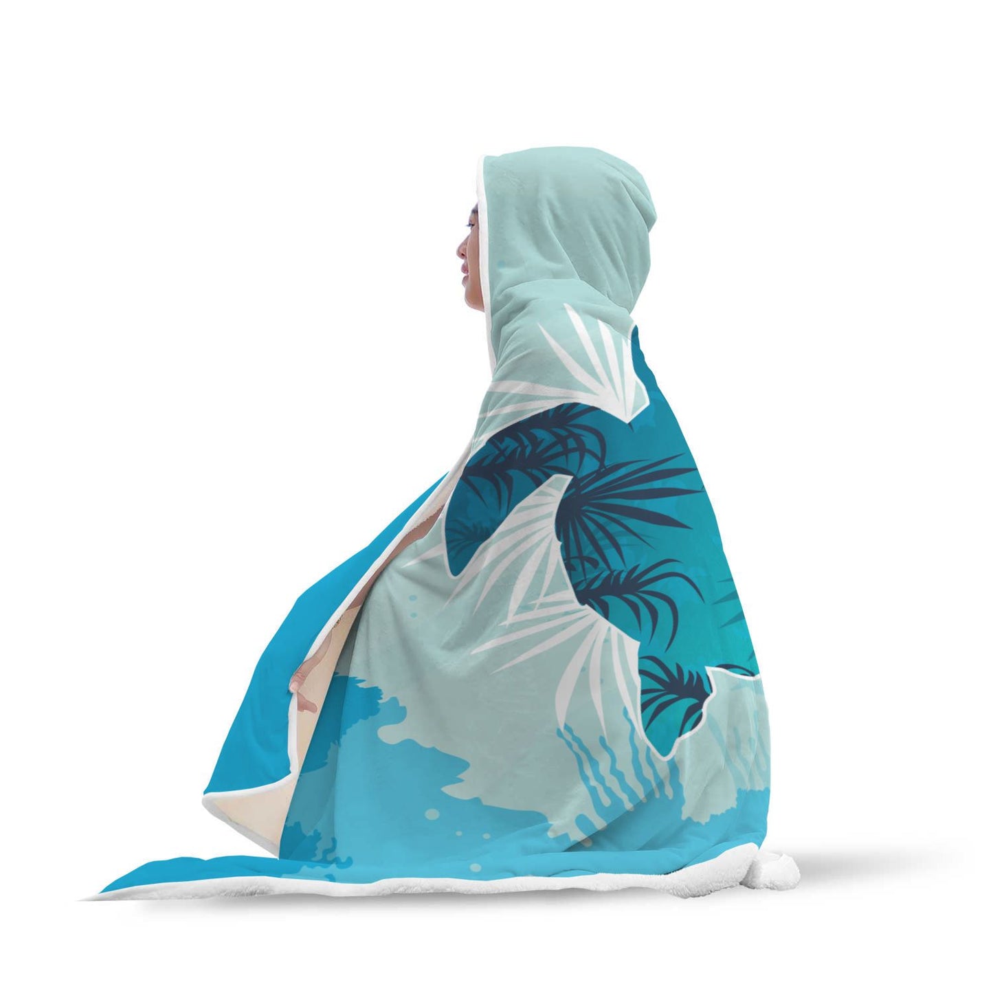 Sea Turtle Hooded Blanket - Perfenq