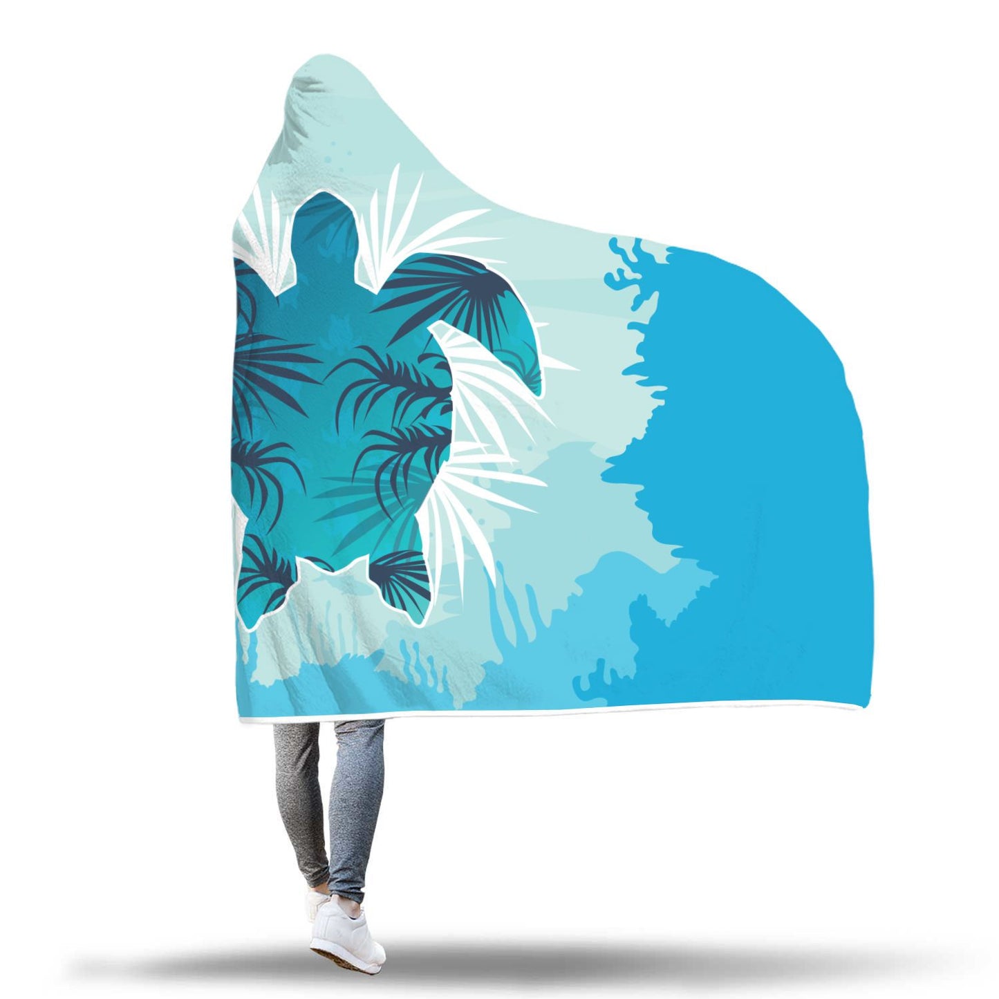 Sea Turtle Hooded Blanket - Perfenq