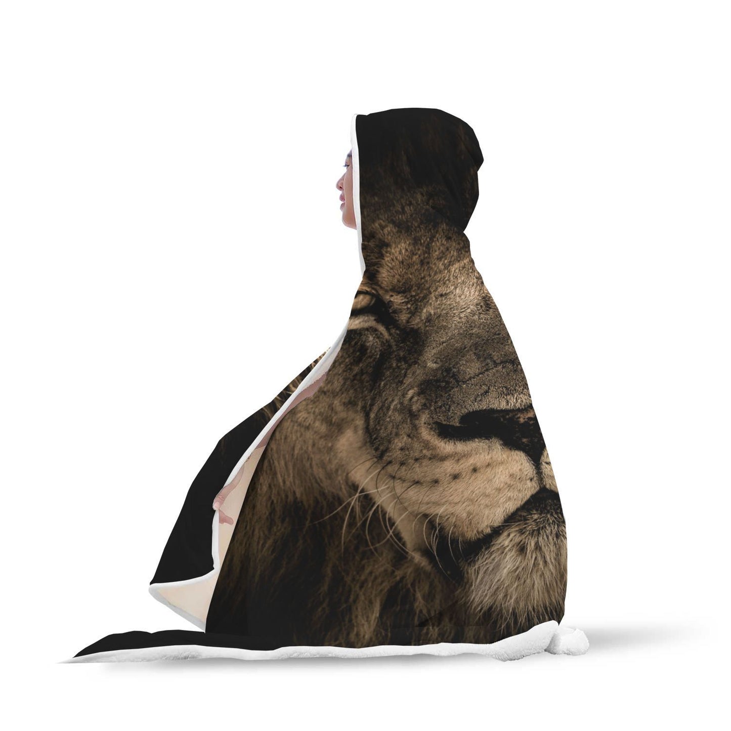 Fearless Lion Hooded Blanket - Perfenq