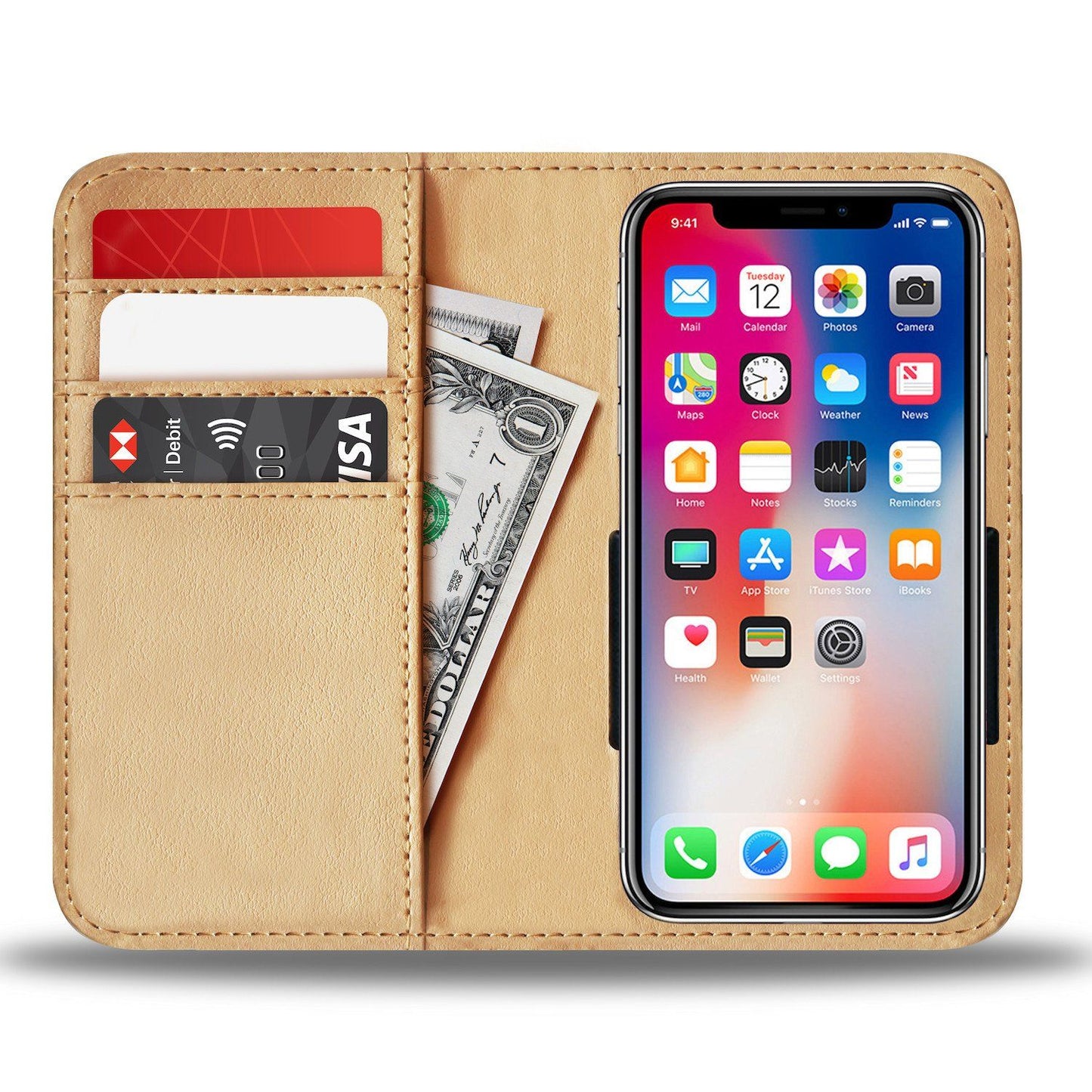 Live Like a Wolf Phone Wallet Case - Perfenq