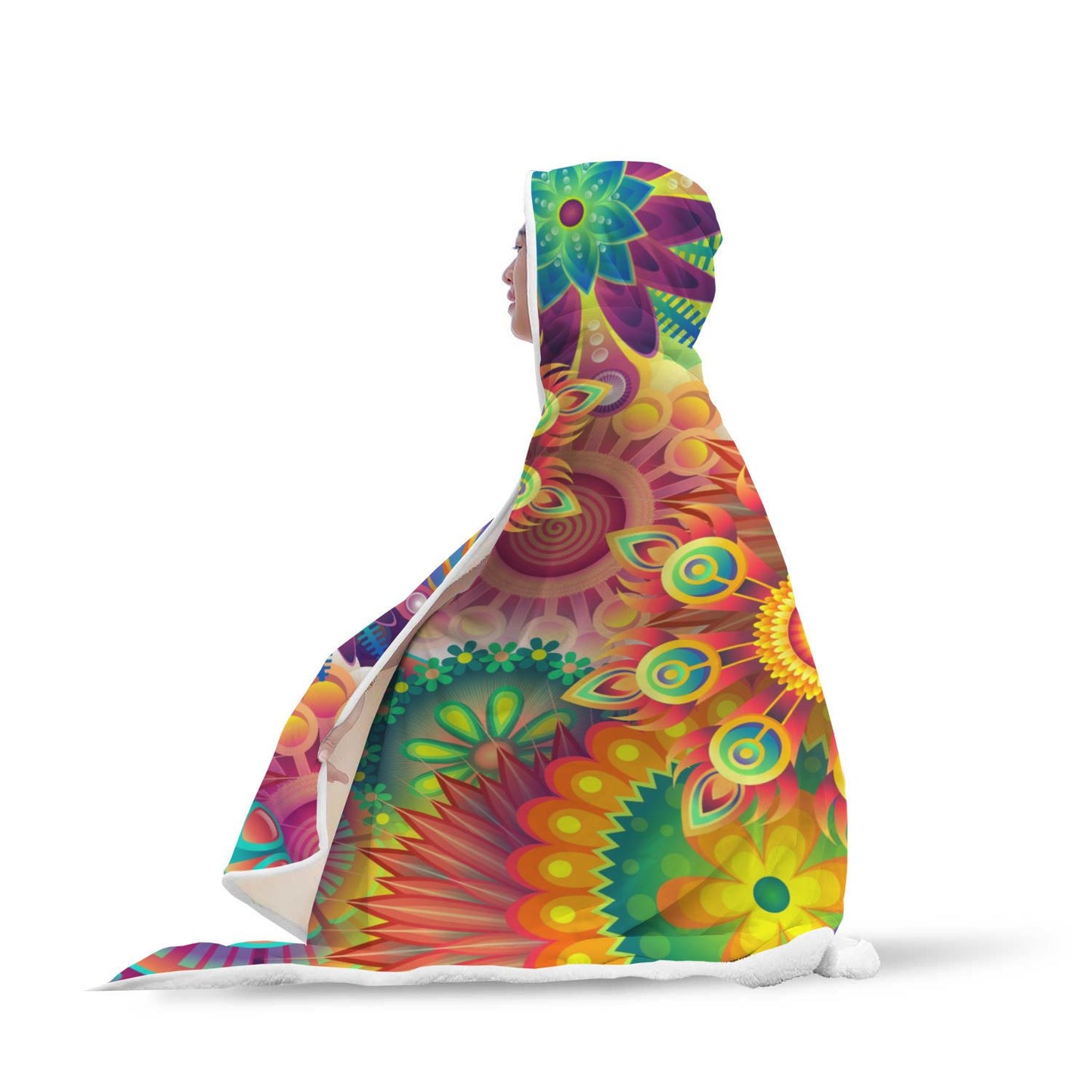 Colorful Custom Designed Hooded Blanket - Perfenq