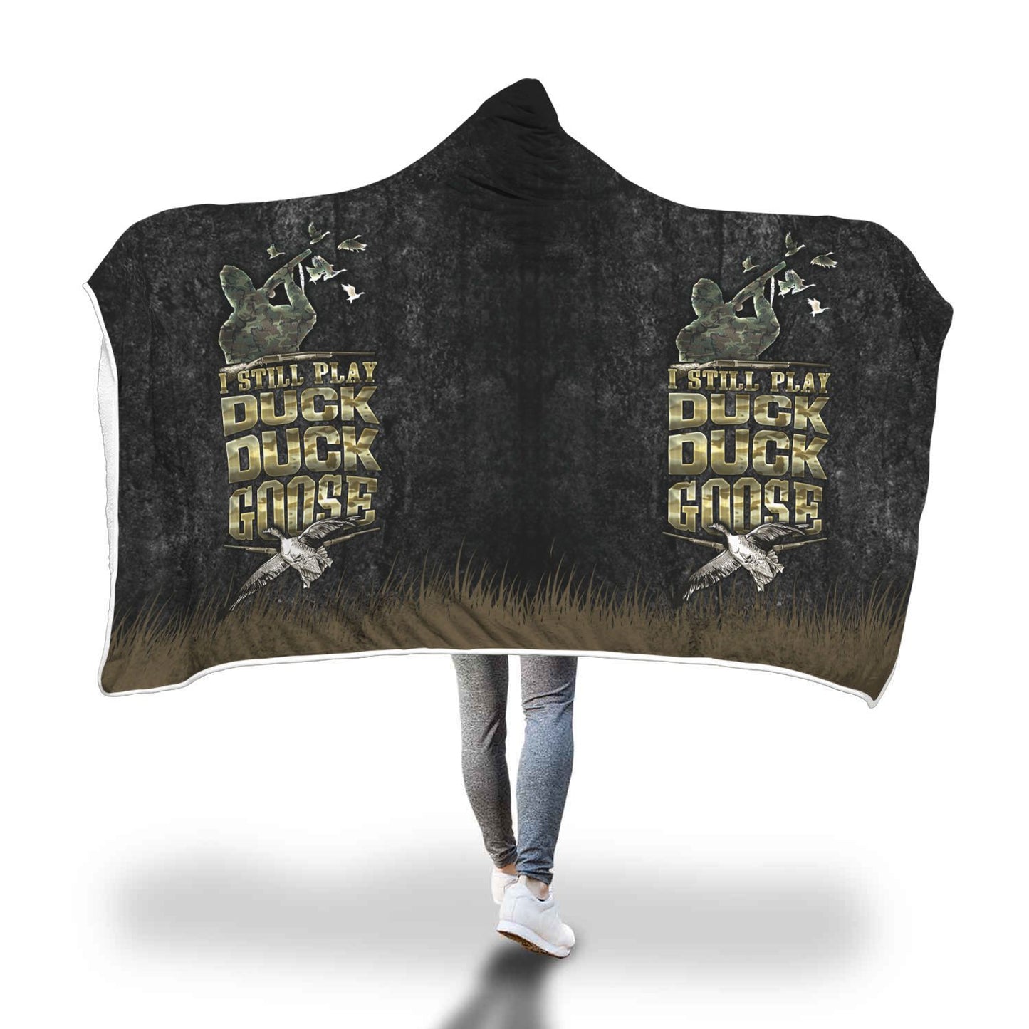 Duck Hunting Hooded Blanket - Perfenq