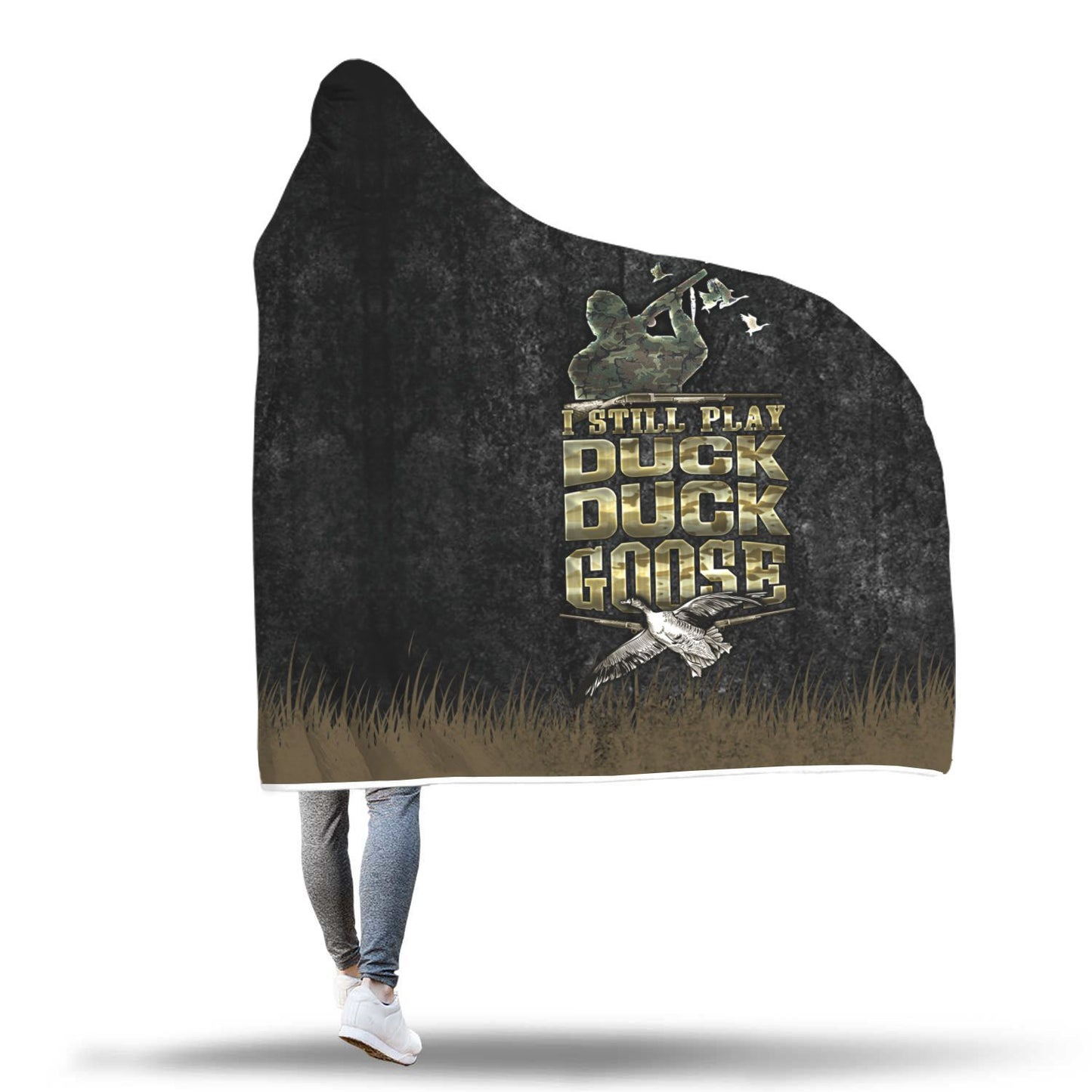 Duck Hunting Hooded Blanket - Perfenq
