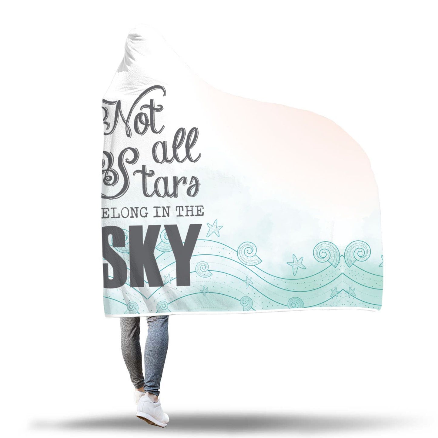Not All Stars Belong In the Sky Hooded Blanket - Perfenq