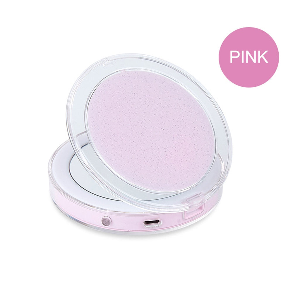 LED Light Portable Makeup Mirror with Sensors - Perfenq