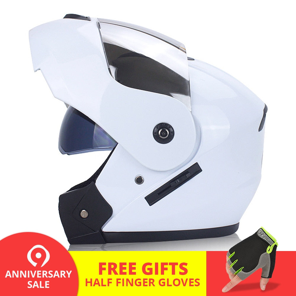 Flip Up Dot Certified helmet - 2019 Edition - Perfenq