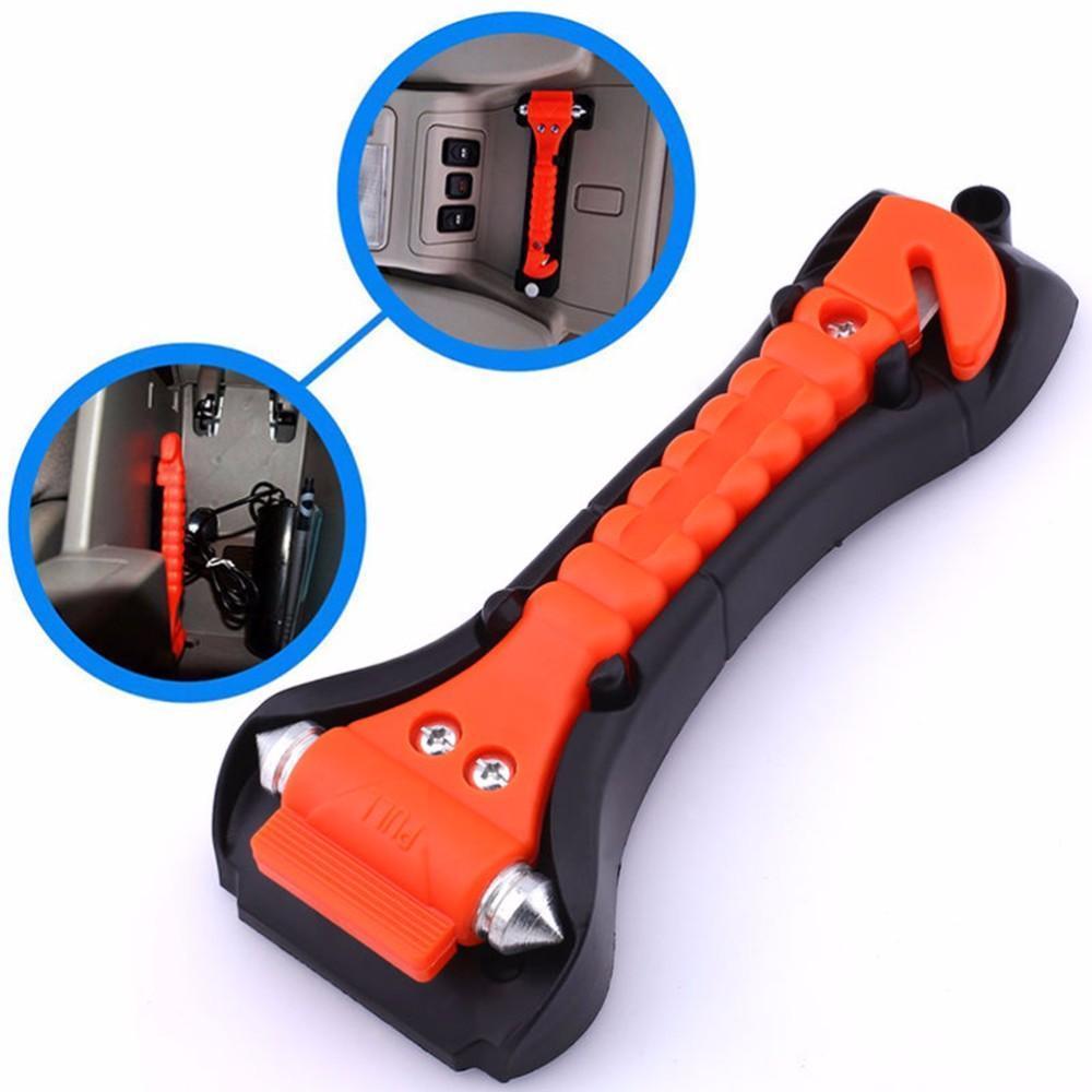 Car Safety Hammer With Built In Seatbelt Cutter - Perfenq