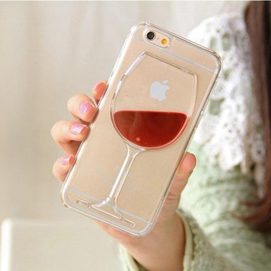 Hot 3D Red Wine Case for iPhones - Perfenq