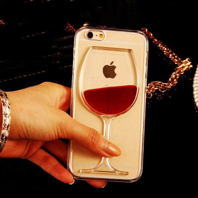 Hot 3D Red Wine Case for iPhones - Perfenq