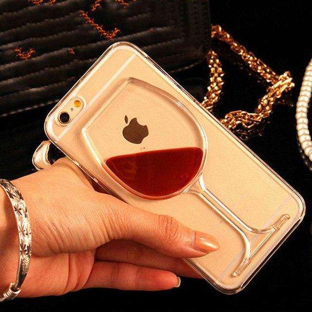Hot 3D Red Wine Case for iPhones - Perfenq