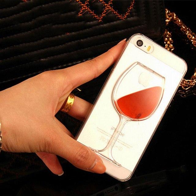 Hot 3D Red Wine Case for iPhones - Perfenq