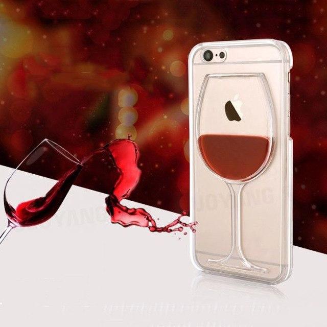 Hot 3D Red Wine Case for iPhones - Perfenq