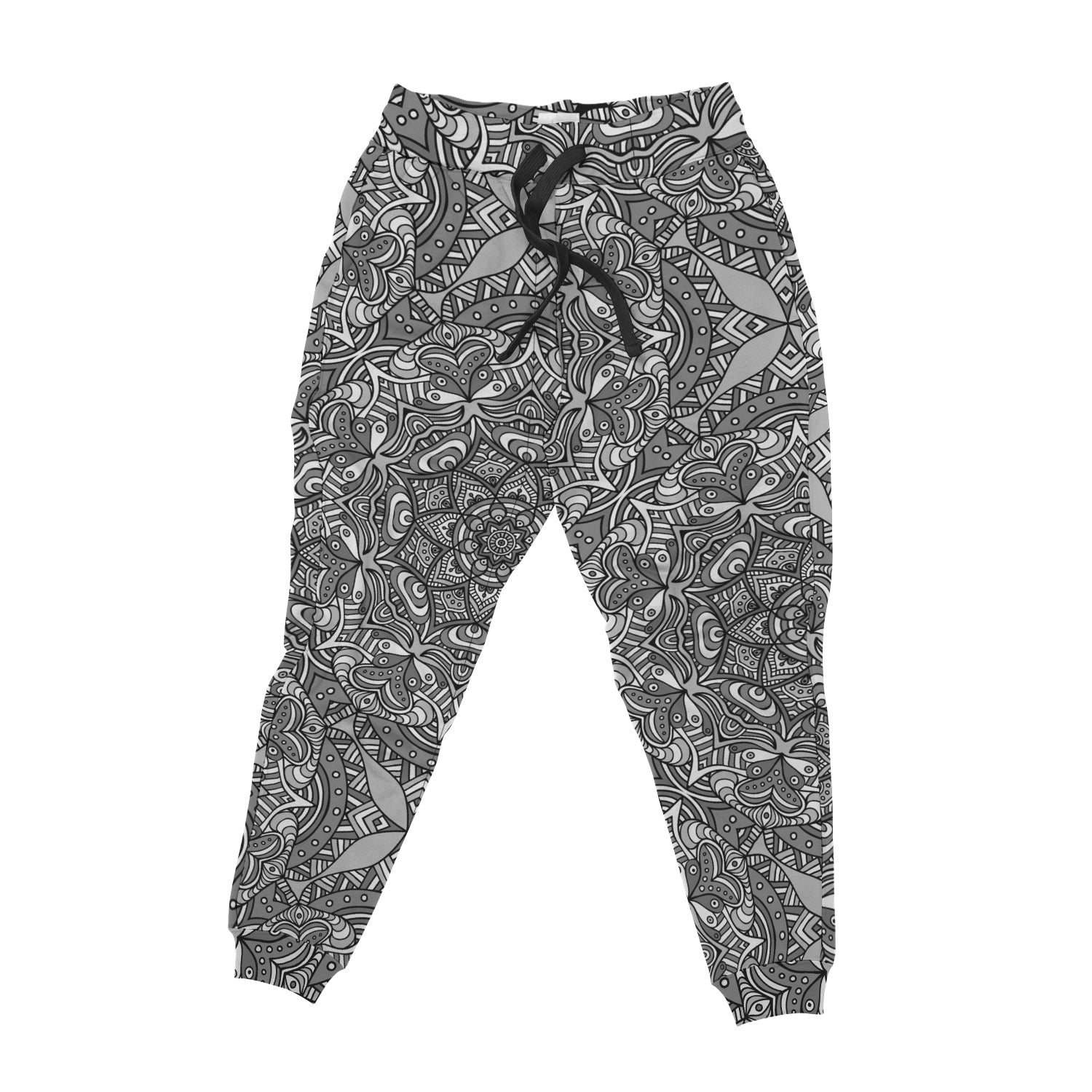 Grey Custom Designed Joggers - Perfenq