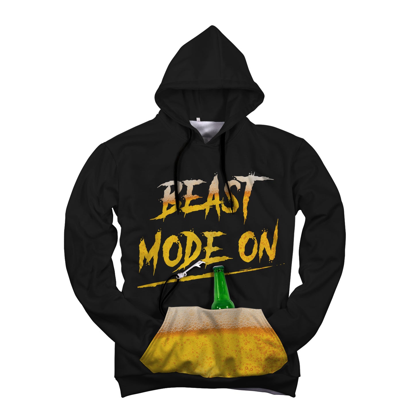 Beer Beast Mode On Hoodie - Perfenq