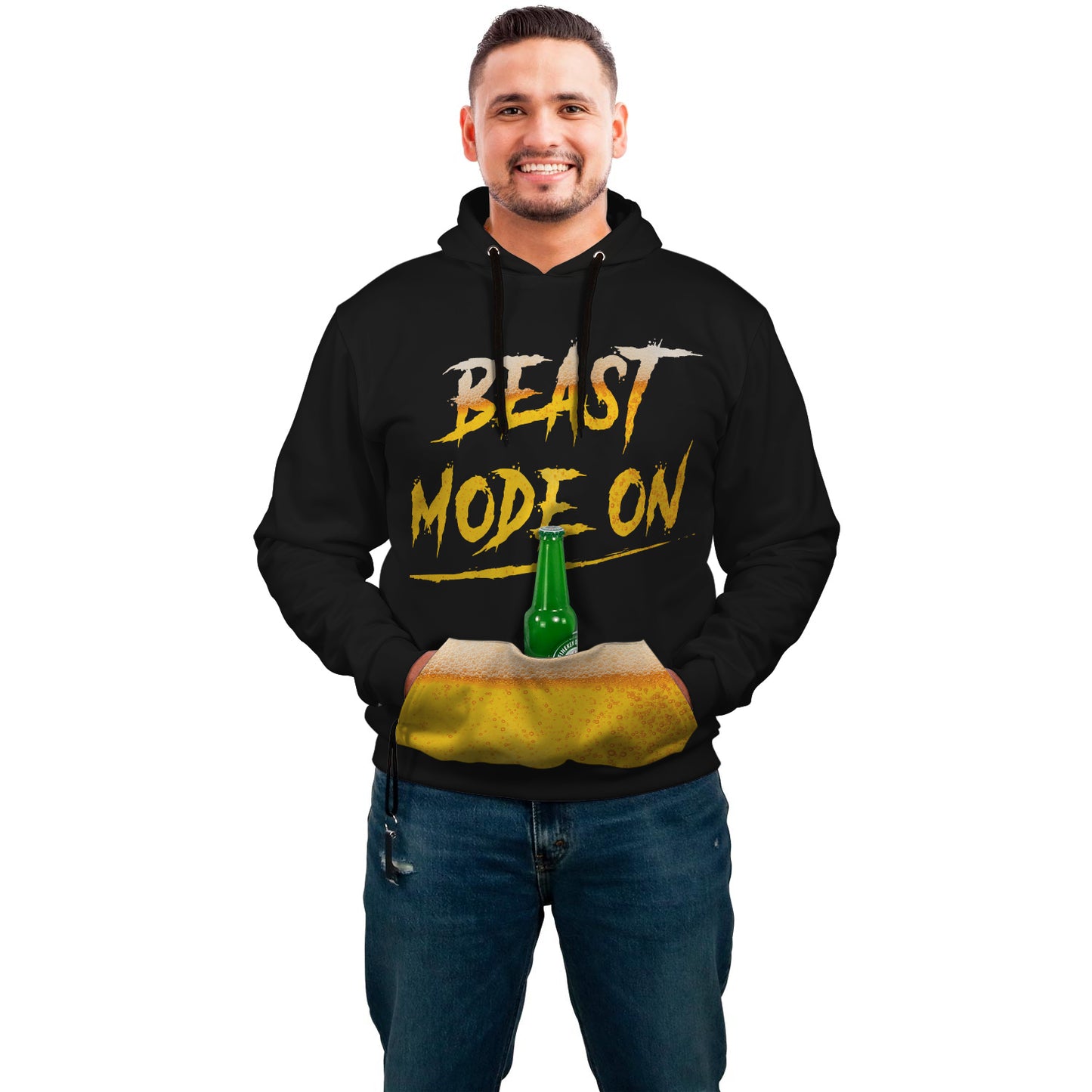 Beer Beast Mode On Hoodie - Perfenq
