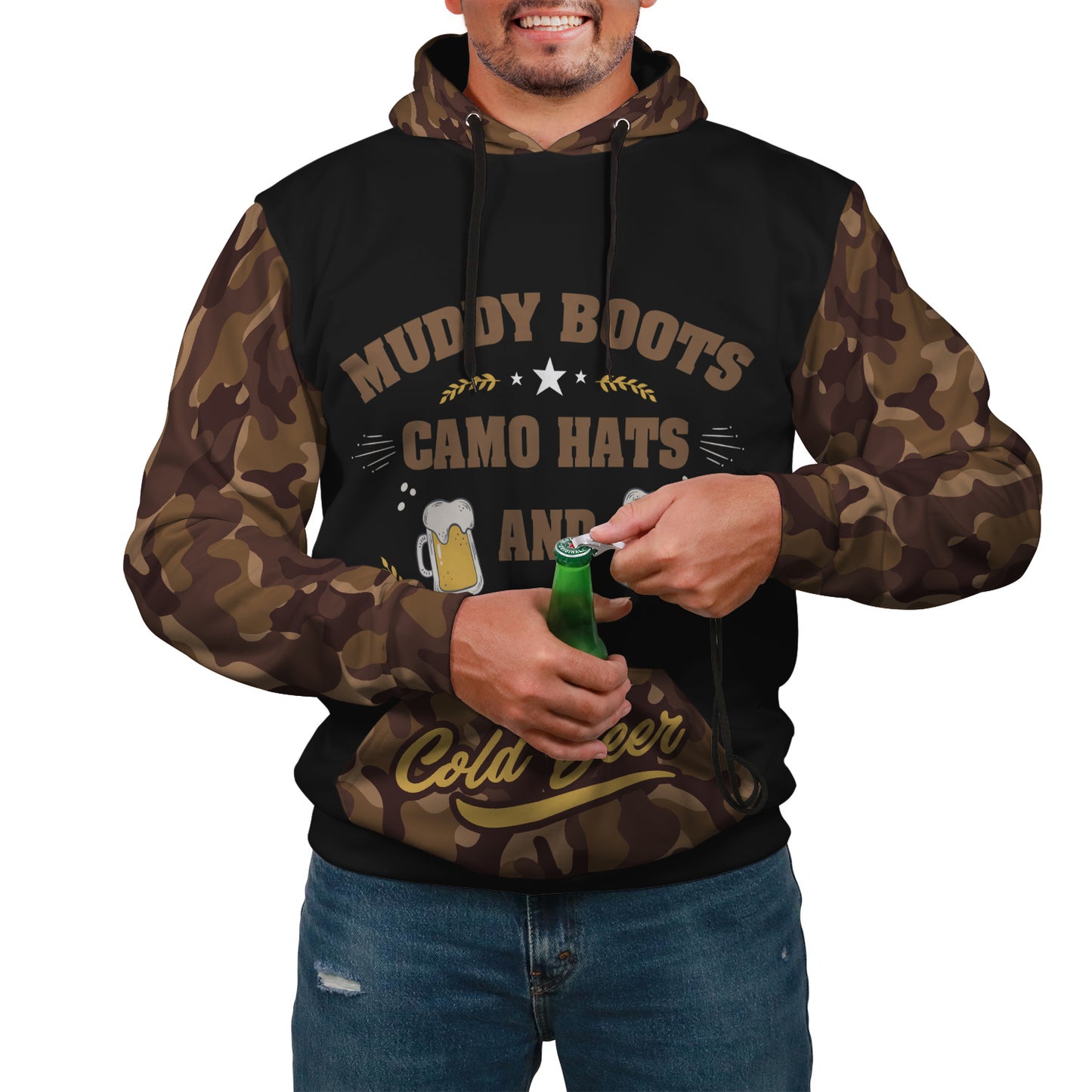 Camping Beer Custom Designed Hoodie - Perfenq