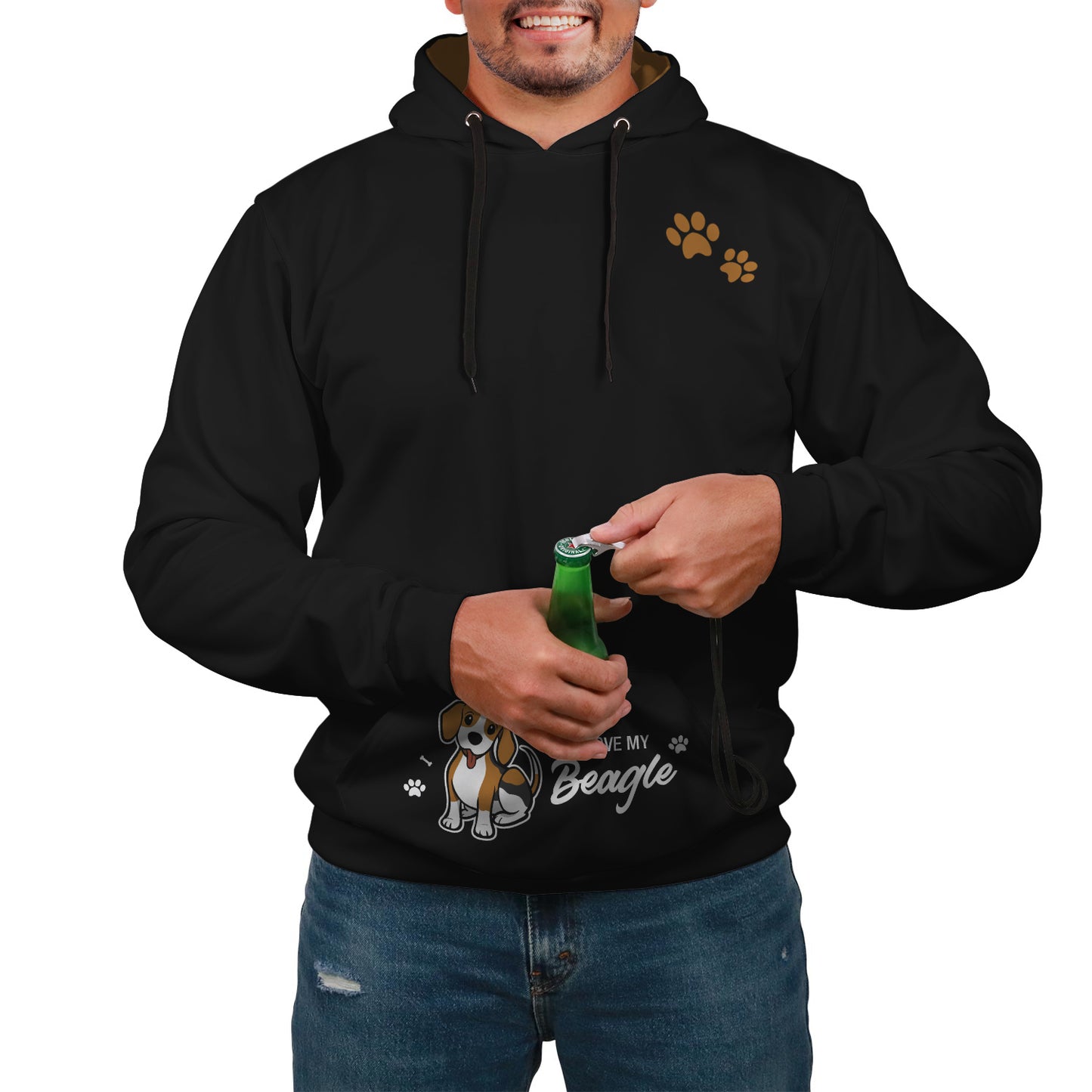 Beagle Love Custom Designed Hoodie - Perfenq