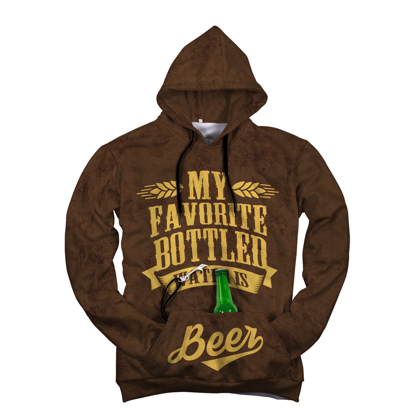 My Favorite Bottled Water is Beer Hoodie - Perfenq