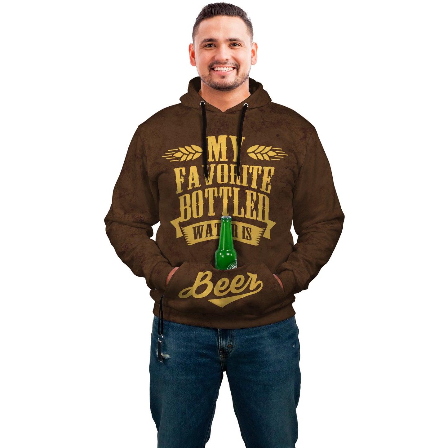 My Favorite Bottled Water is Beer Hoodie - Perfenq