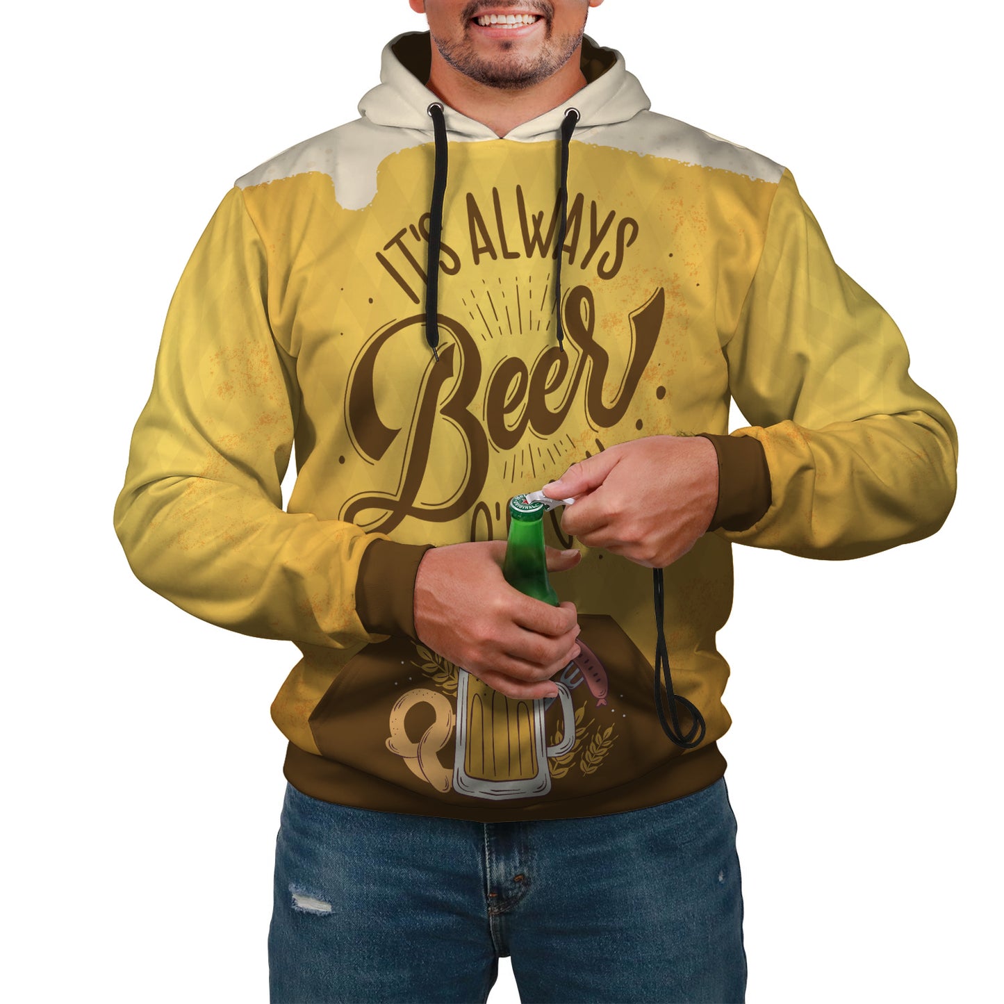 Beer O'Clock Hoodie - Perfenq