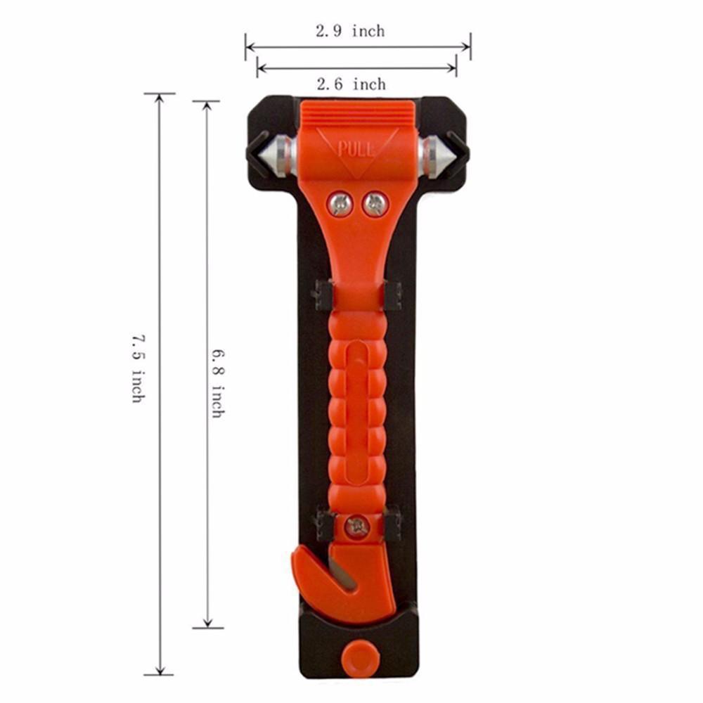 Car Safety Hammer With Built In Seatbelt Cutter - Perfenq