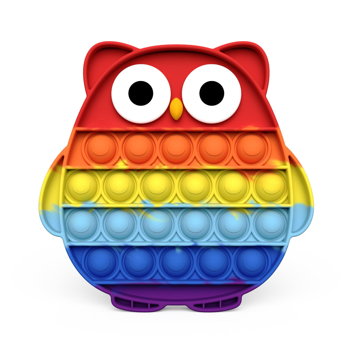 Rainbow Fruits & Animals Pop It Fidget Toys