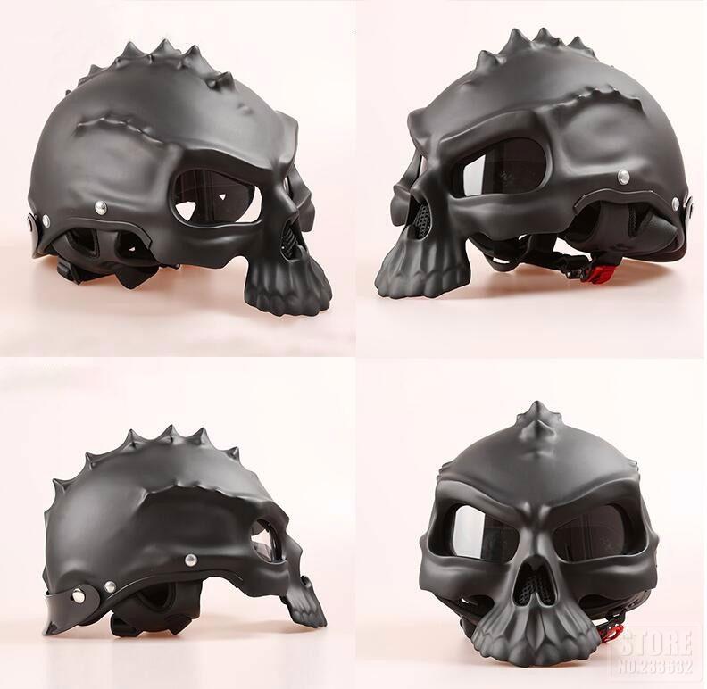 Skull Motorcycle Helmet - Perfenq
