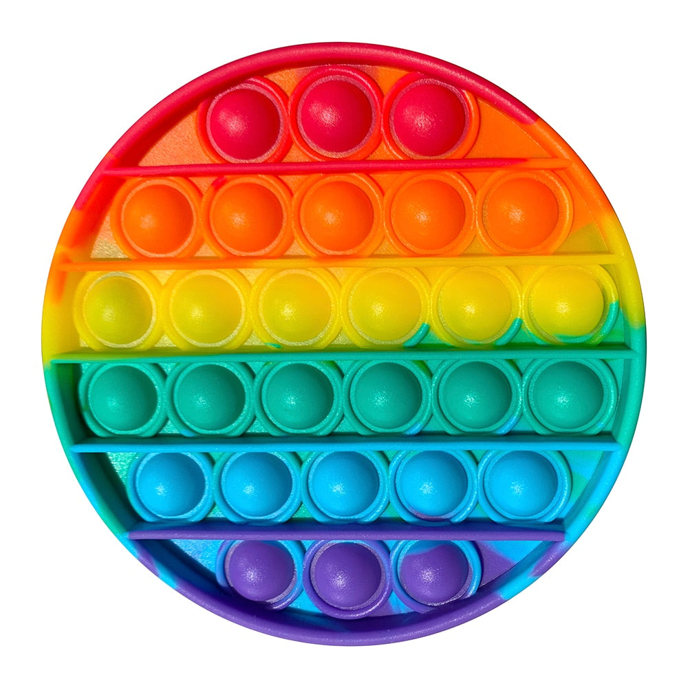 Rainbow Fruits & Animals Pop It Fidget Toys