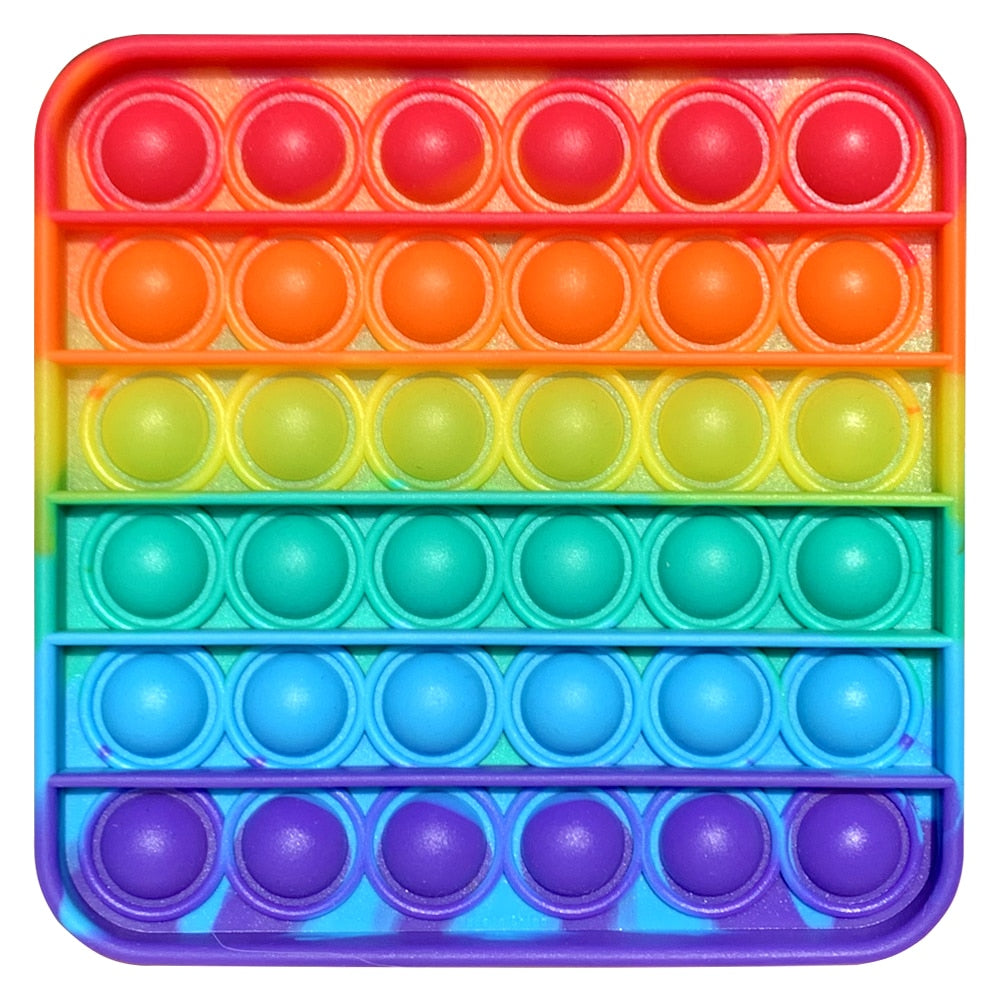 Rainbow Fruits & Animals Pop It Fidget Toys
