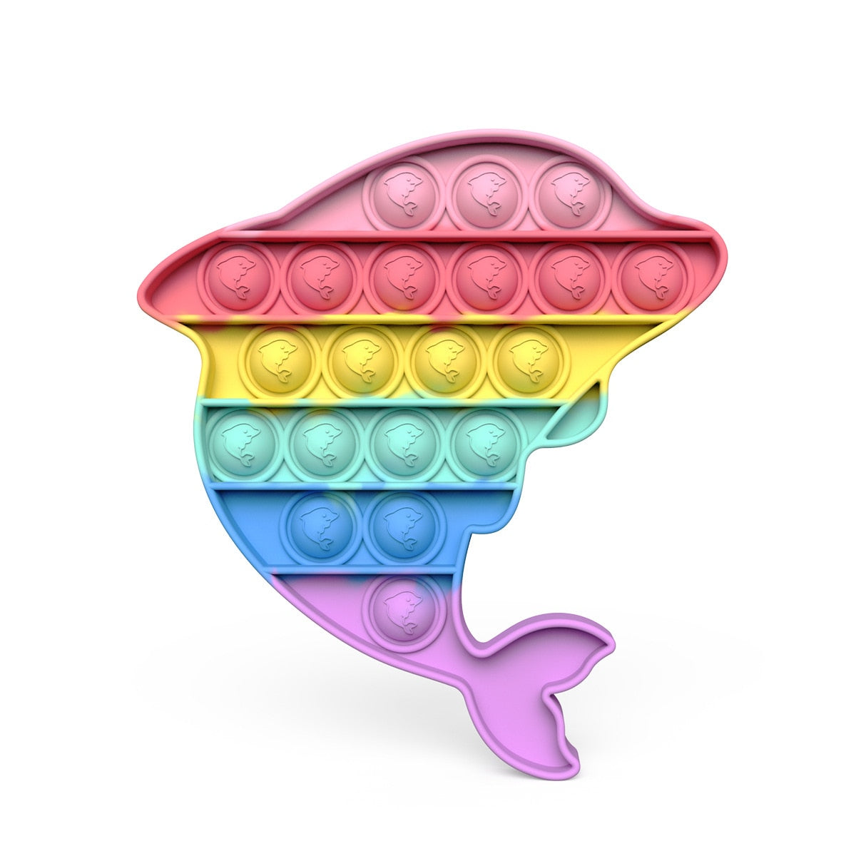 Rainbow Fruits & Animals Pop It Fidget Toys