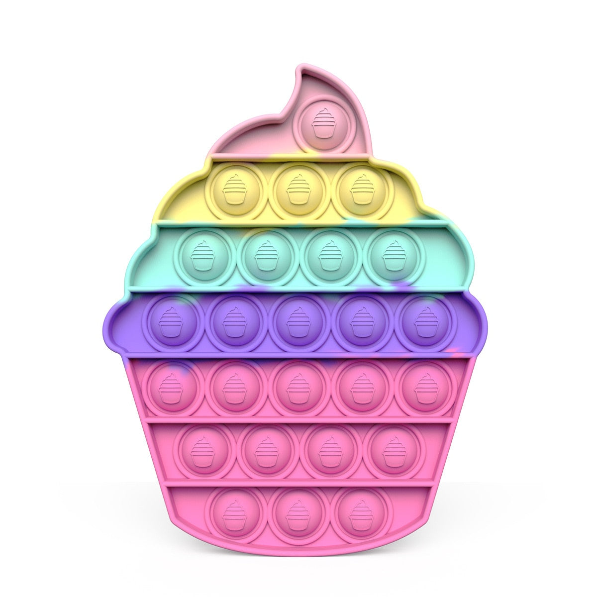 Rainbow Fruits & Animals Pop It Fidget Toys