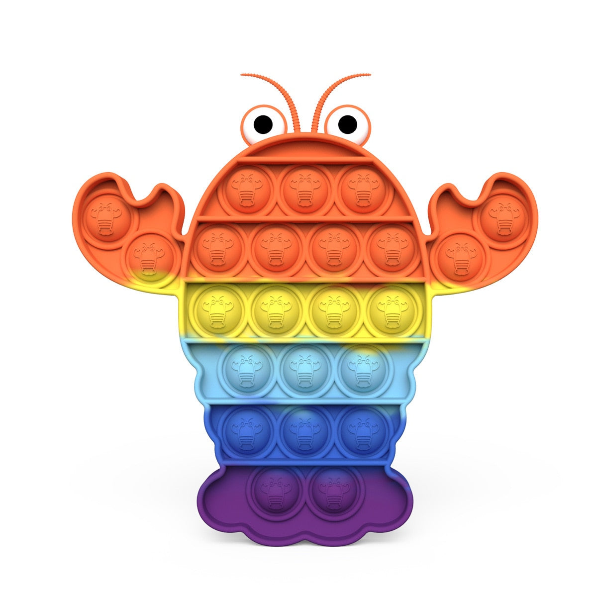 Rainbow Fruits & Animals Pop It Fidget Toys