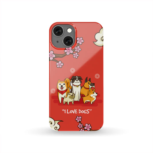 I Love Dogs Phone Case
