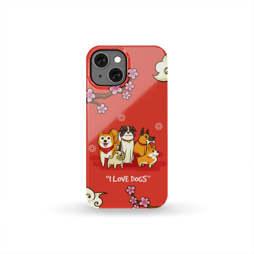 I Love Dogs Phone Case