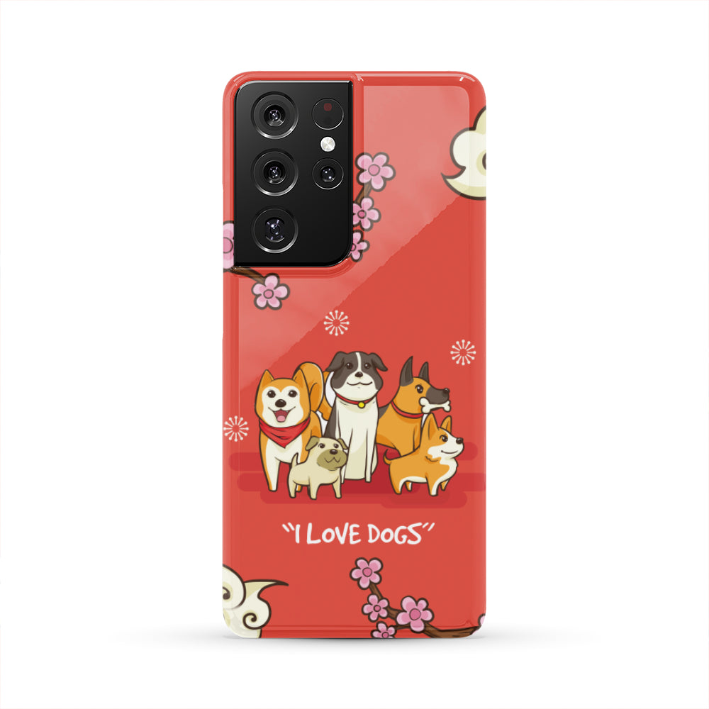 I Love Dogs Phone Case