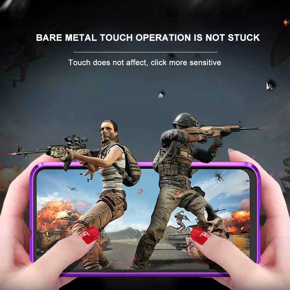 Magnetic Case for Samsung Galaxy (Double Sided) - S10 Plus, S9, S8, Note 9, 8 - Perfenq