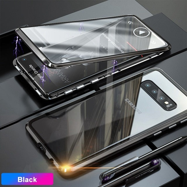 Magnetic Case for Samsung Galaxy (Double Sided) - S10 Plus, S9, S8, Note 9, 8 - Perfenq