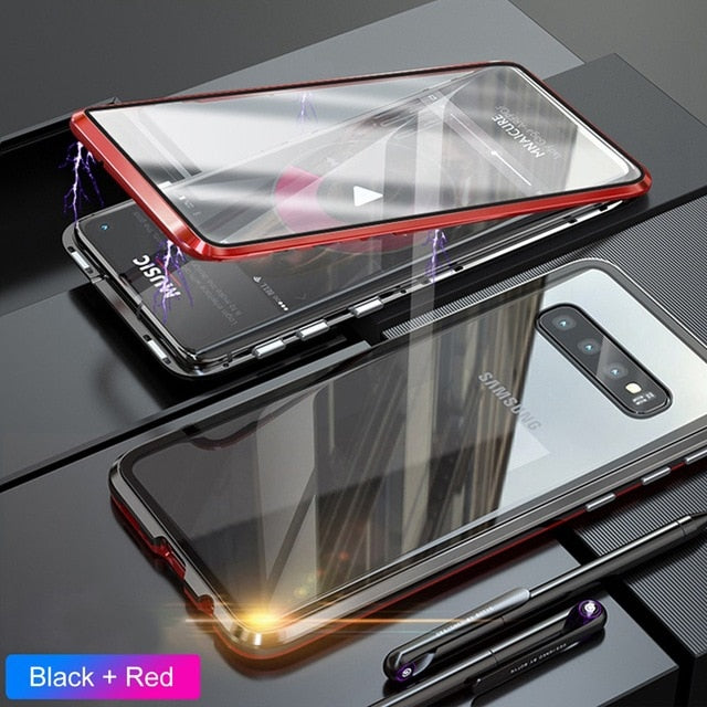 Magnetic Case for Samsung Galaxy (Double Sided) - S10 Plus, S9, S8, Note 9, 8 - Perfenq